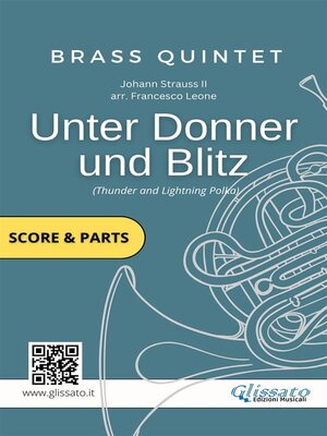 cover image of Brass Quintet sheet music--Unter Donner und Blitz (score & parts)